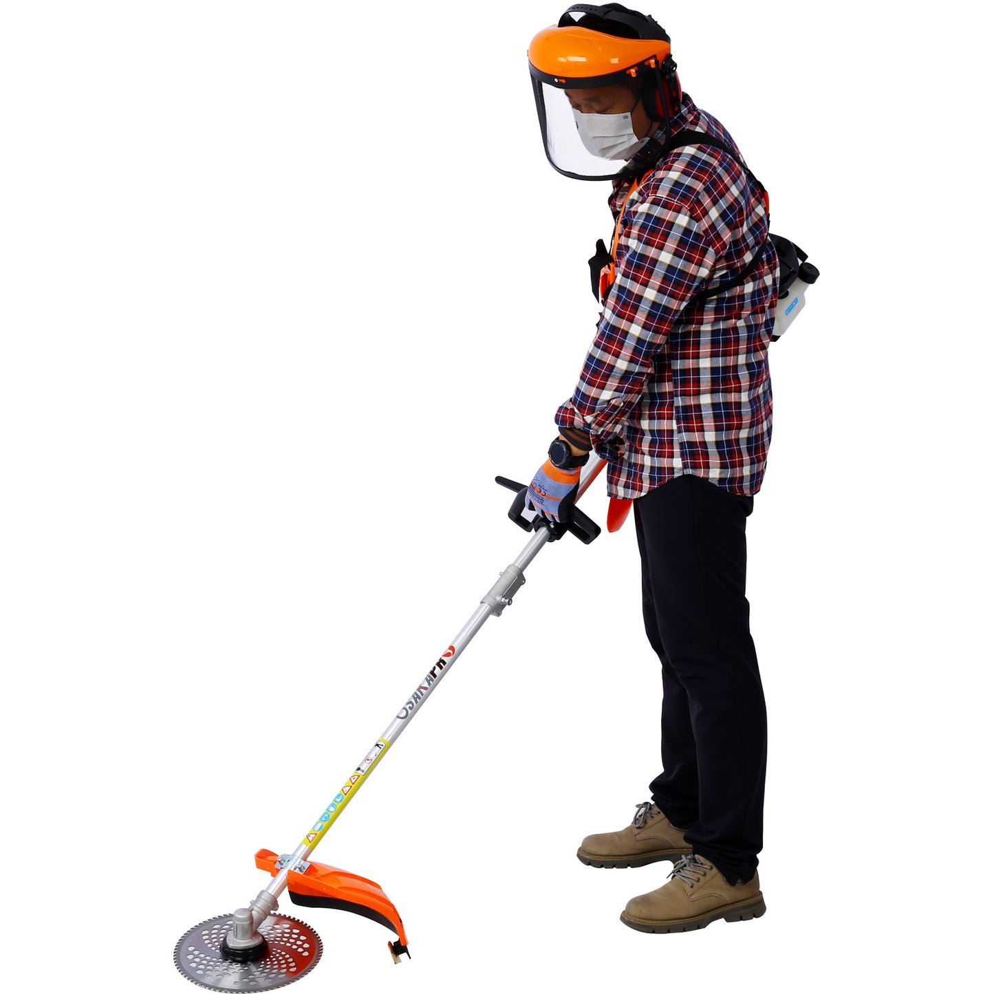 10 in 1 Multi-Functional Trimming Tool, 52CC 2-Cycle Garden Tool System with Gas Pole Saw, Hedge Trimmer, Grass Trimmer, and Brush Cutter EPA Compliant
