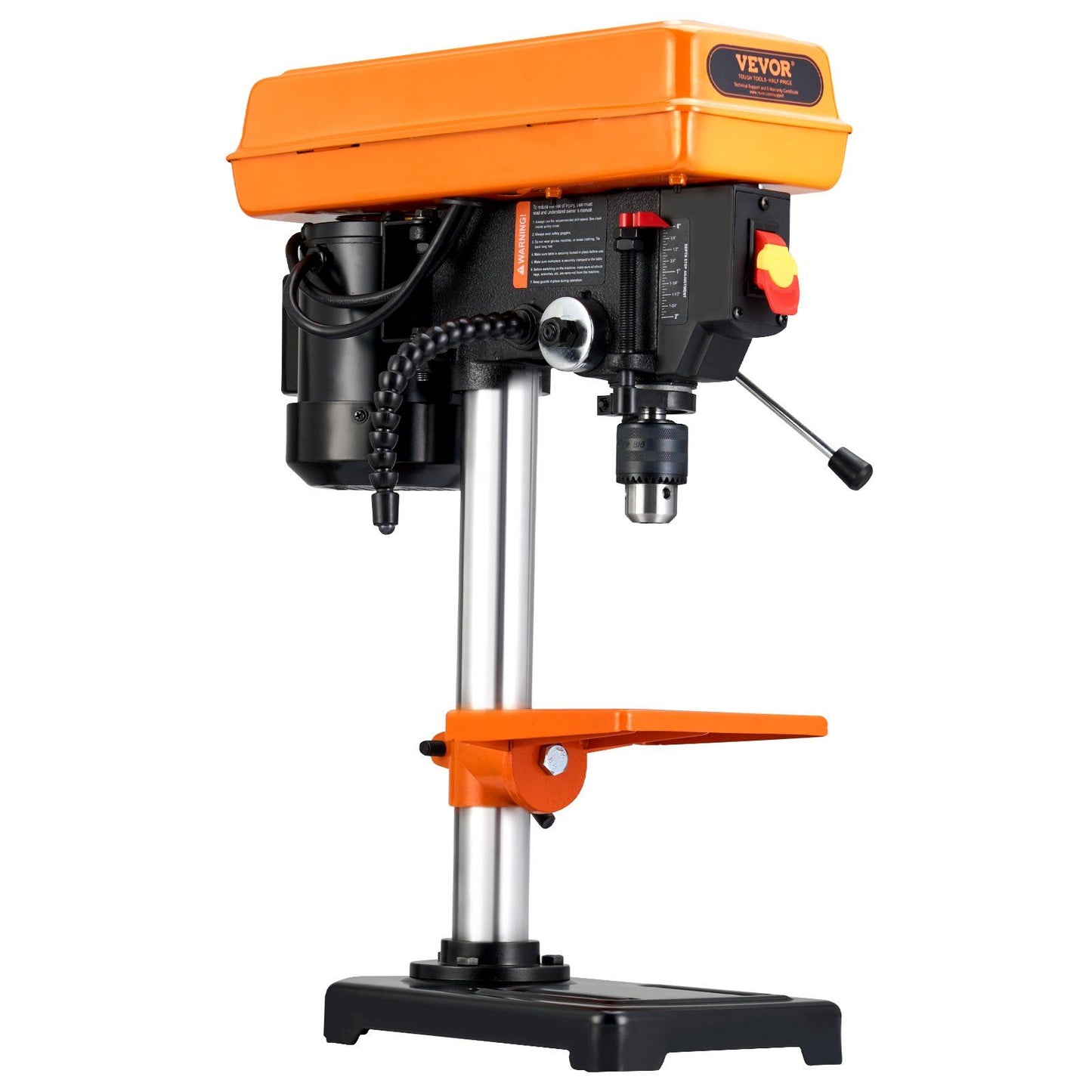 8 in Benchtop Drill Press Tabletop Drilling Machine 750-3200RPM Adjustable
