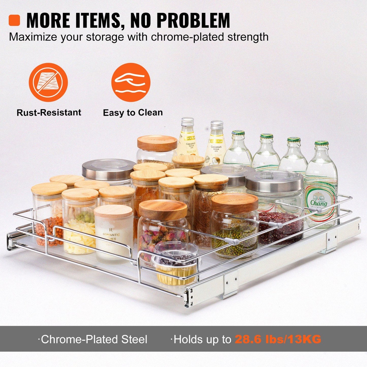 20"W x 21"D Pull Out Cabinet Organizer