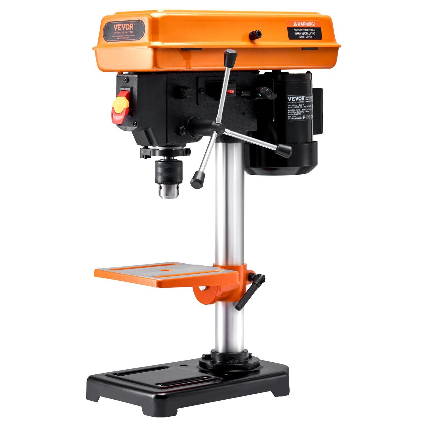 8 in Benchtop Drill Press Tabletop Drilling Machine 750-3200RPM Adjustable