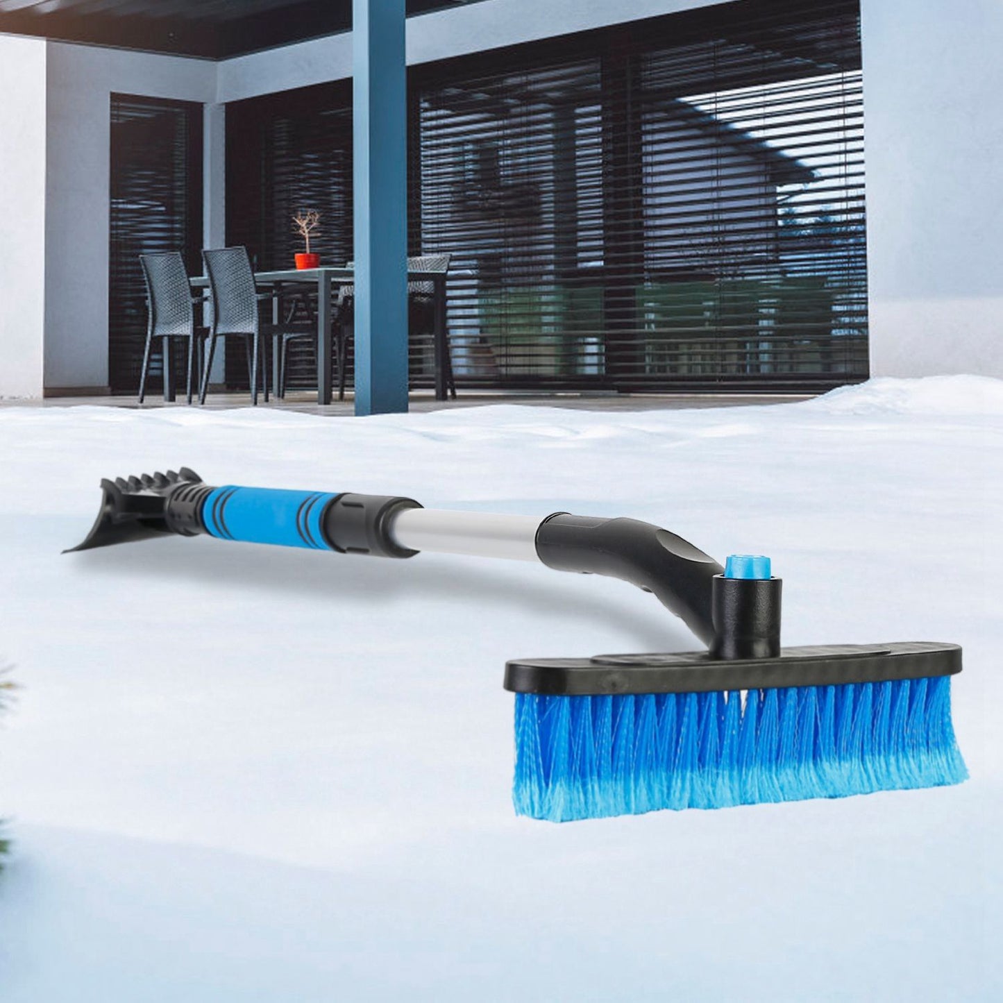 3 In 1 Windshield Ice Scraper Extendable Car Snow Removal Tool