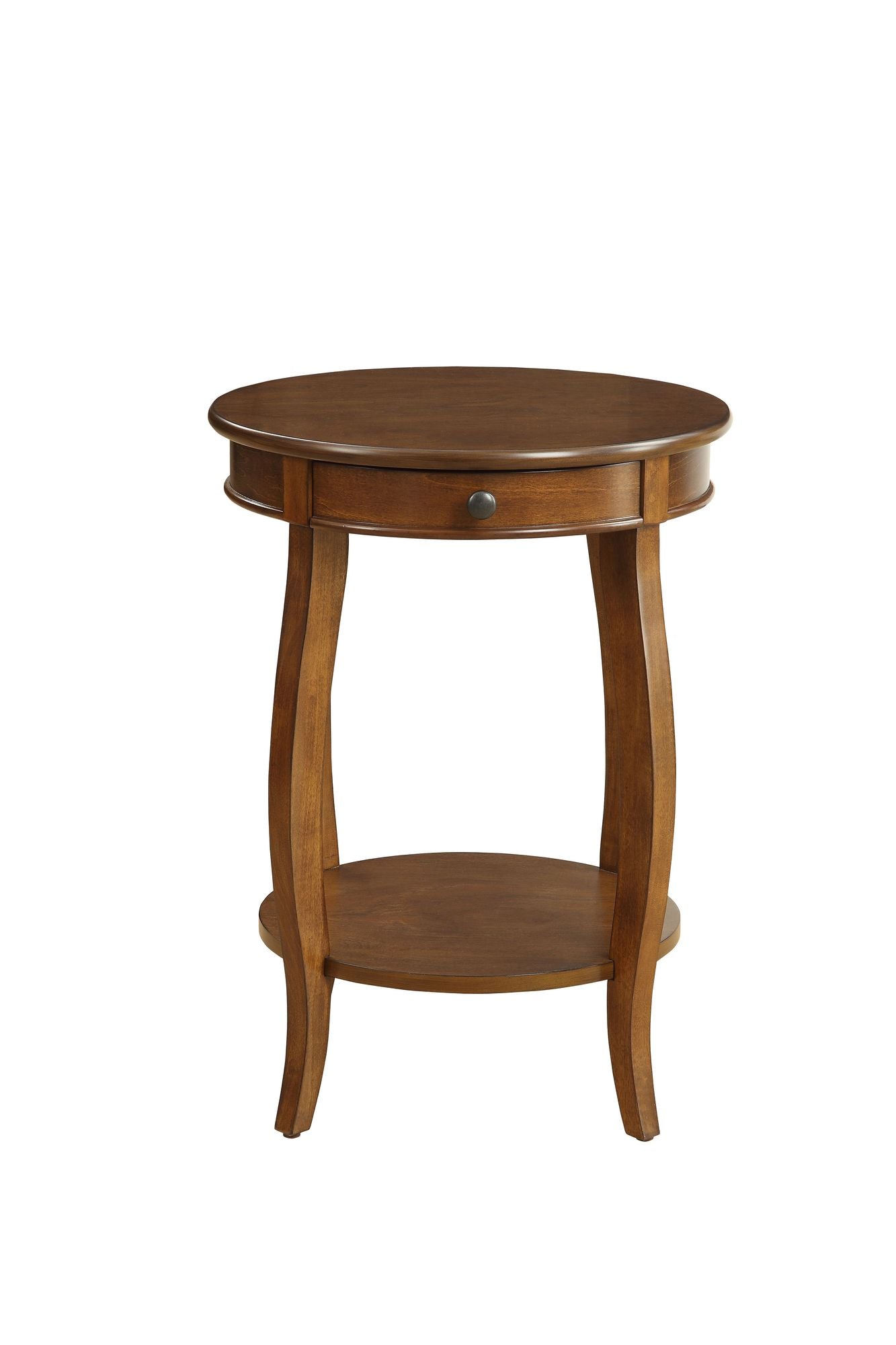 Alysa Walnut Finish Accent Table