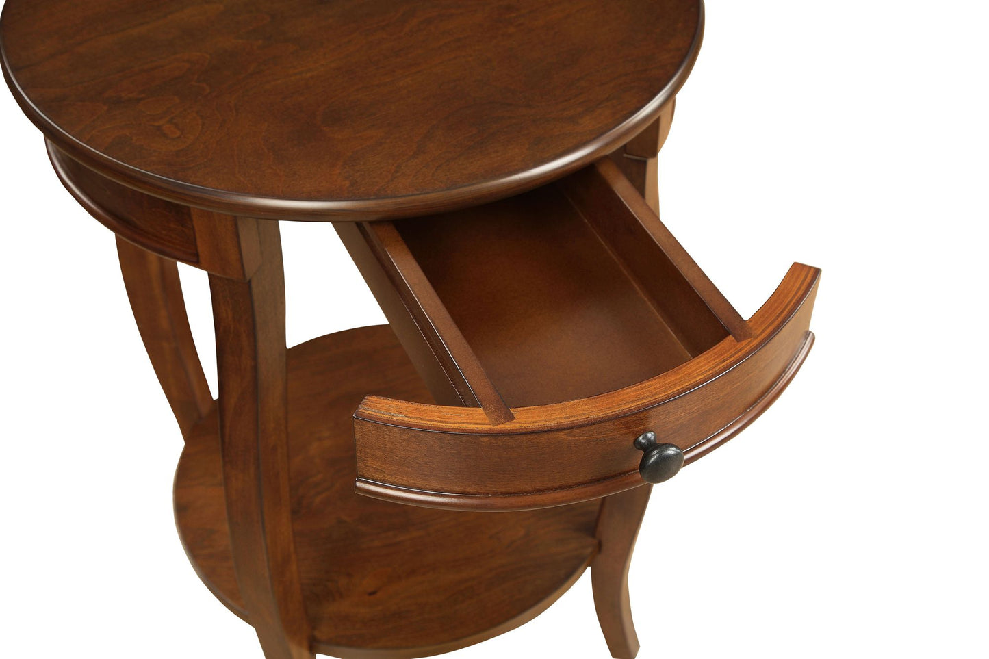 Alysa Walnut Finish Accent Table
