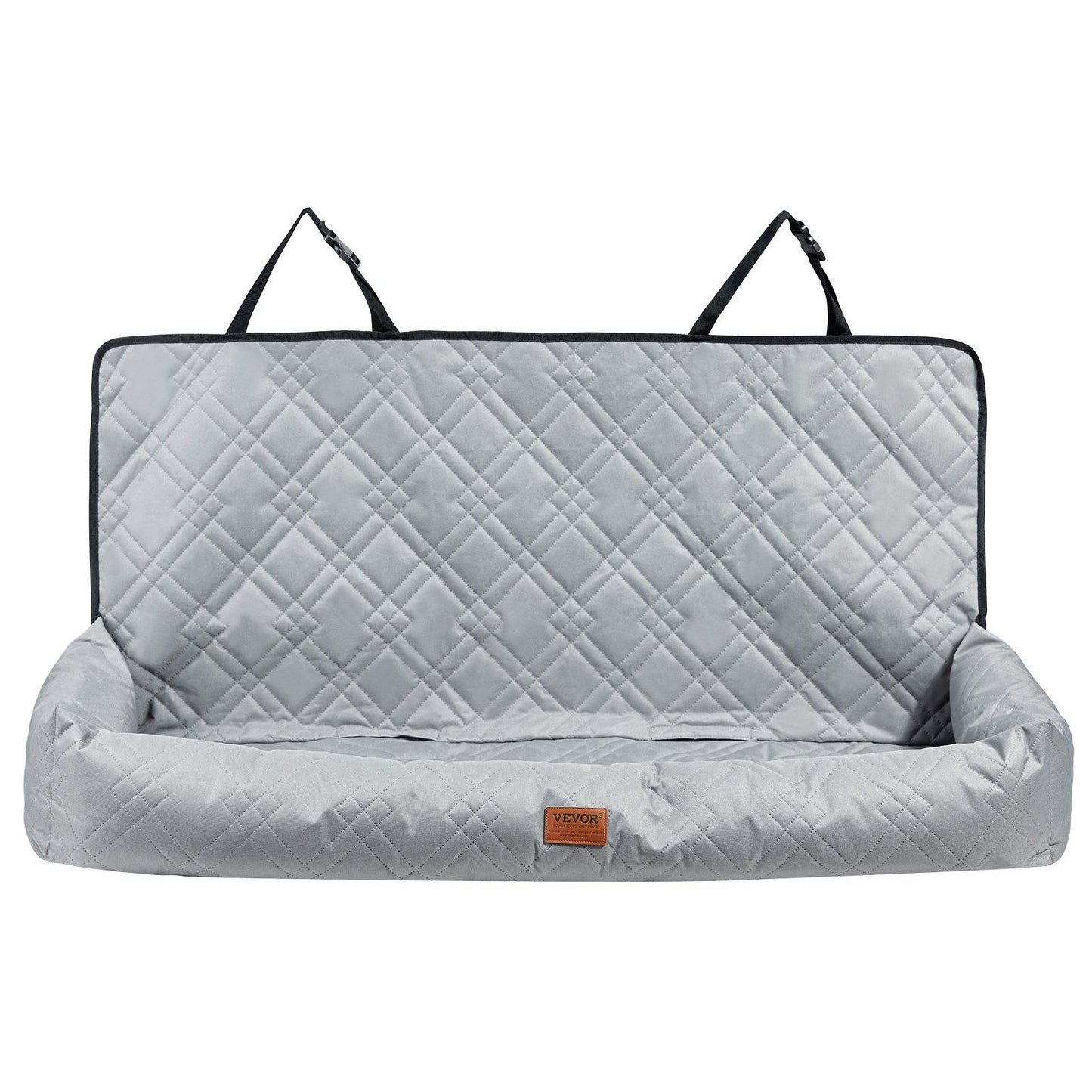 Dog Booster Car Seat Pet Car Seat for Medium Large Dog up to 100 lbs Gray