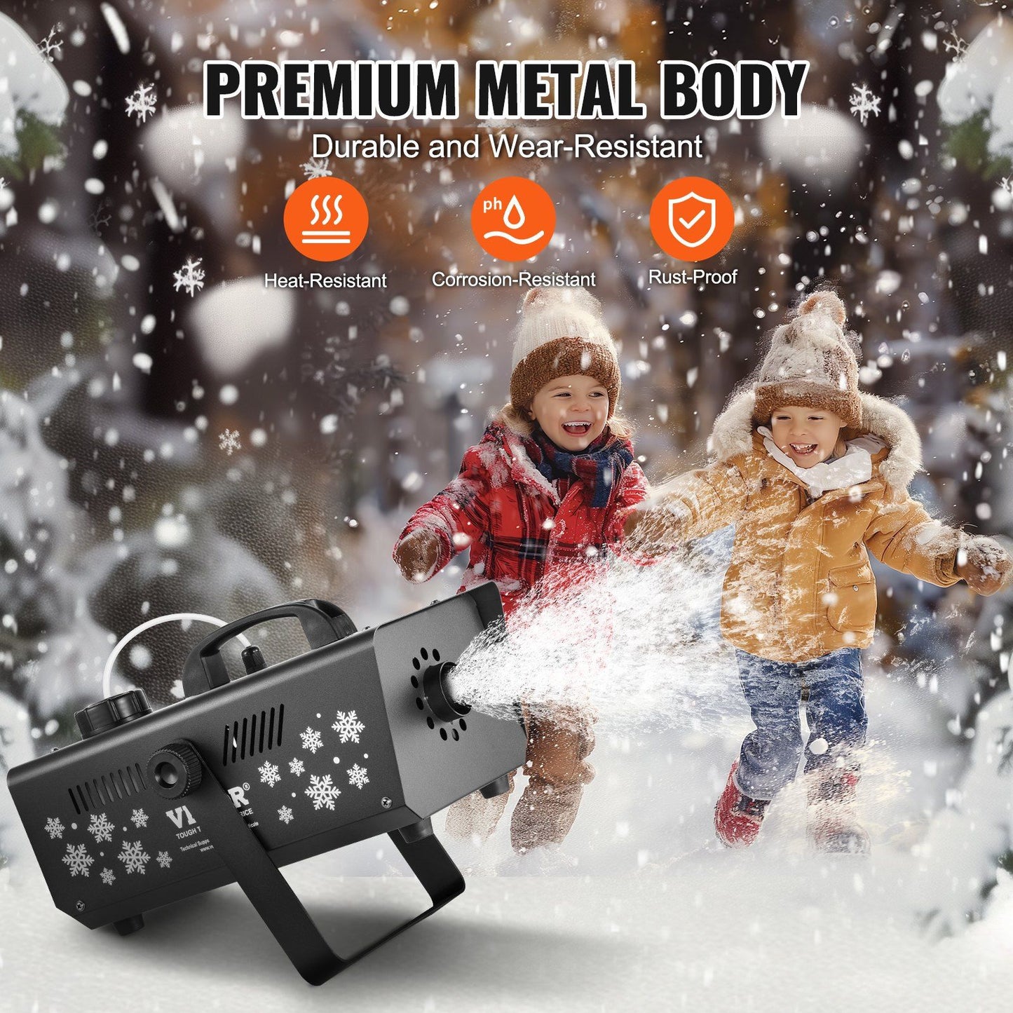 Snow Machine 650W Handheld Hanging Snow Making Machine for Holidays