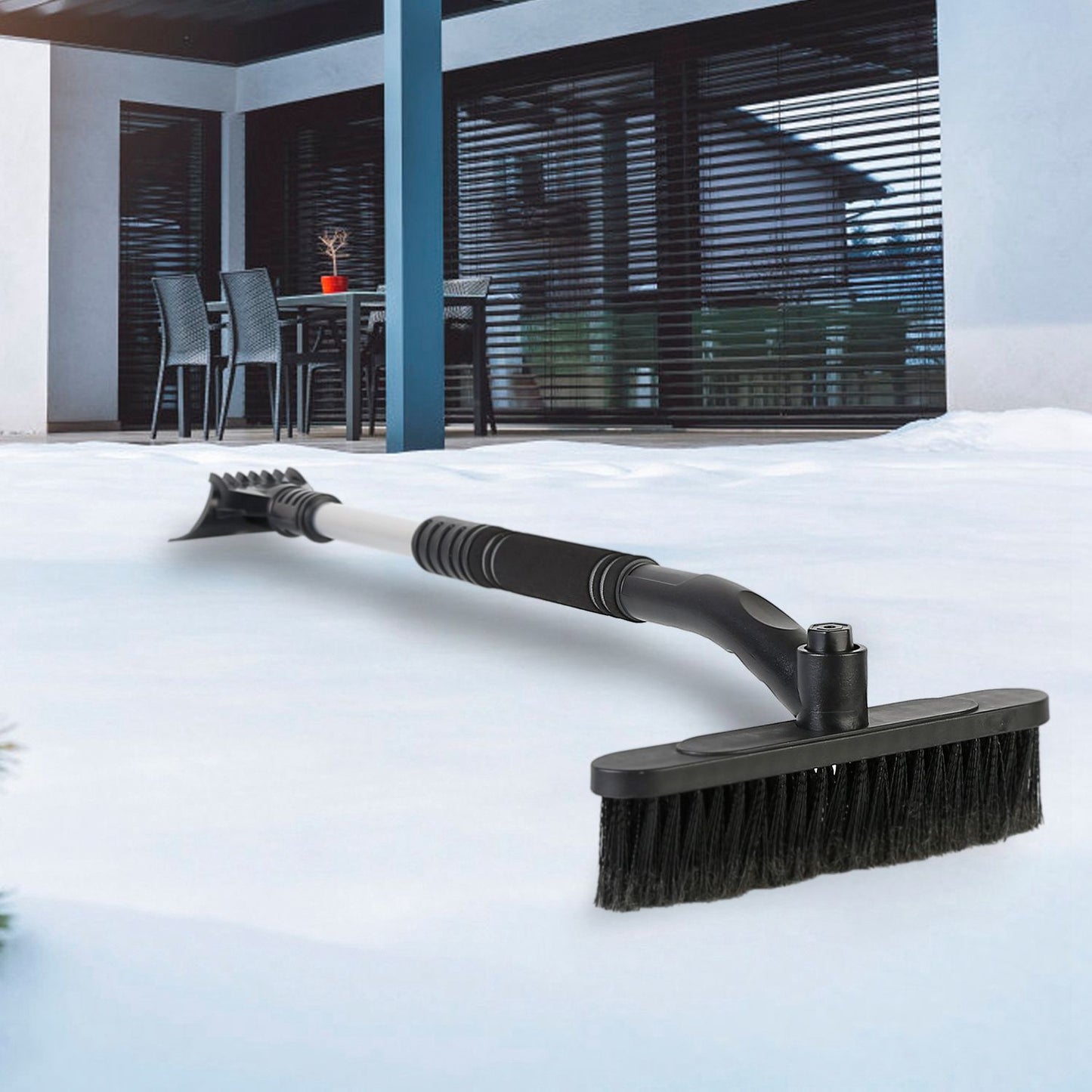 3 In 1 Windshield Ice Scraper Extendable Car Snow Removal Tool