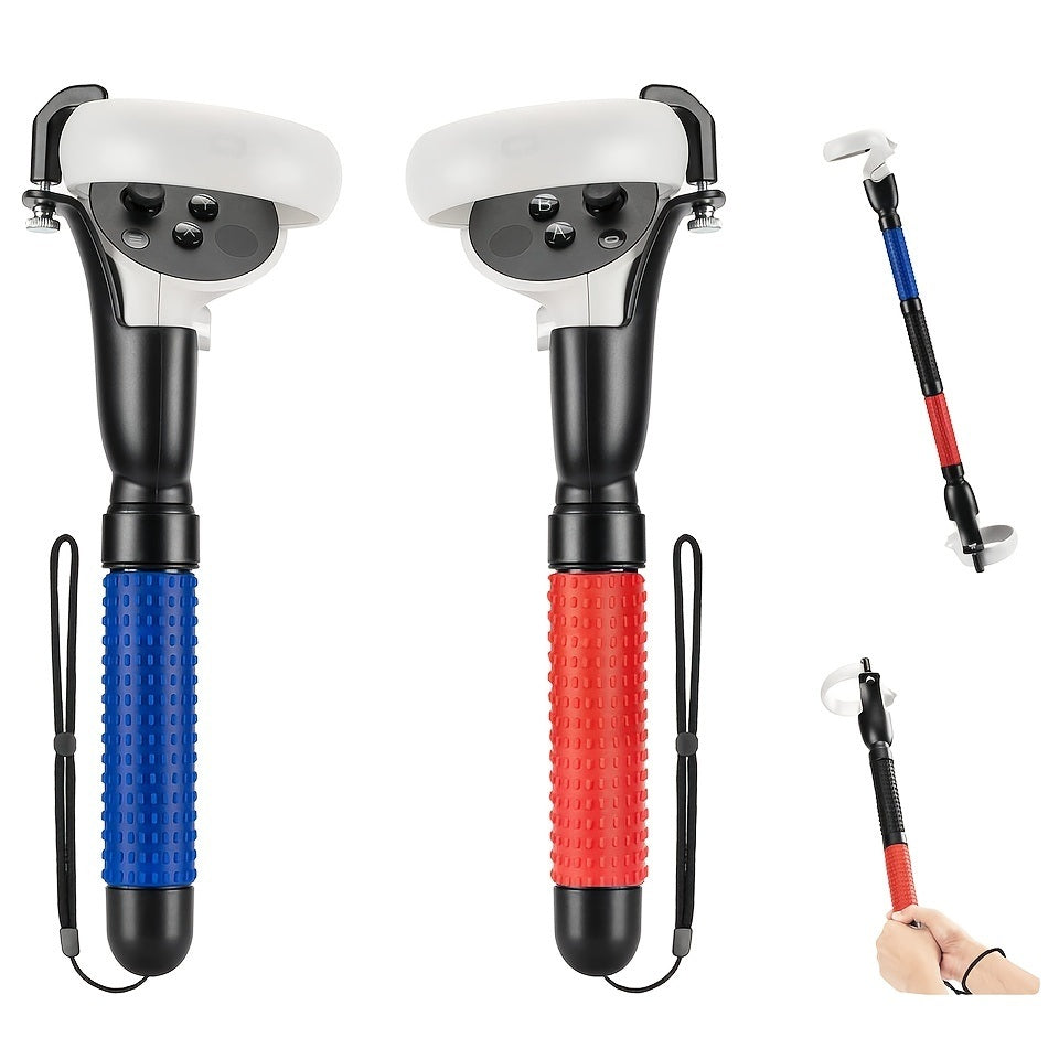 Controller Handle Extension Grips Accessories For Oculus Quest 2 Playing Beat Saber Golf Club Attachment First Person Tennis