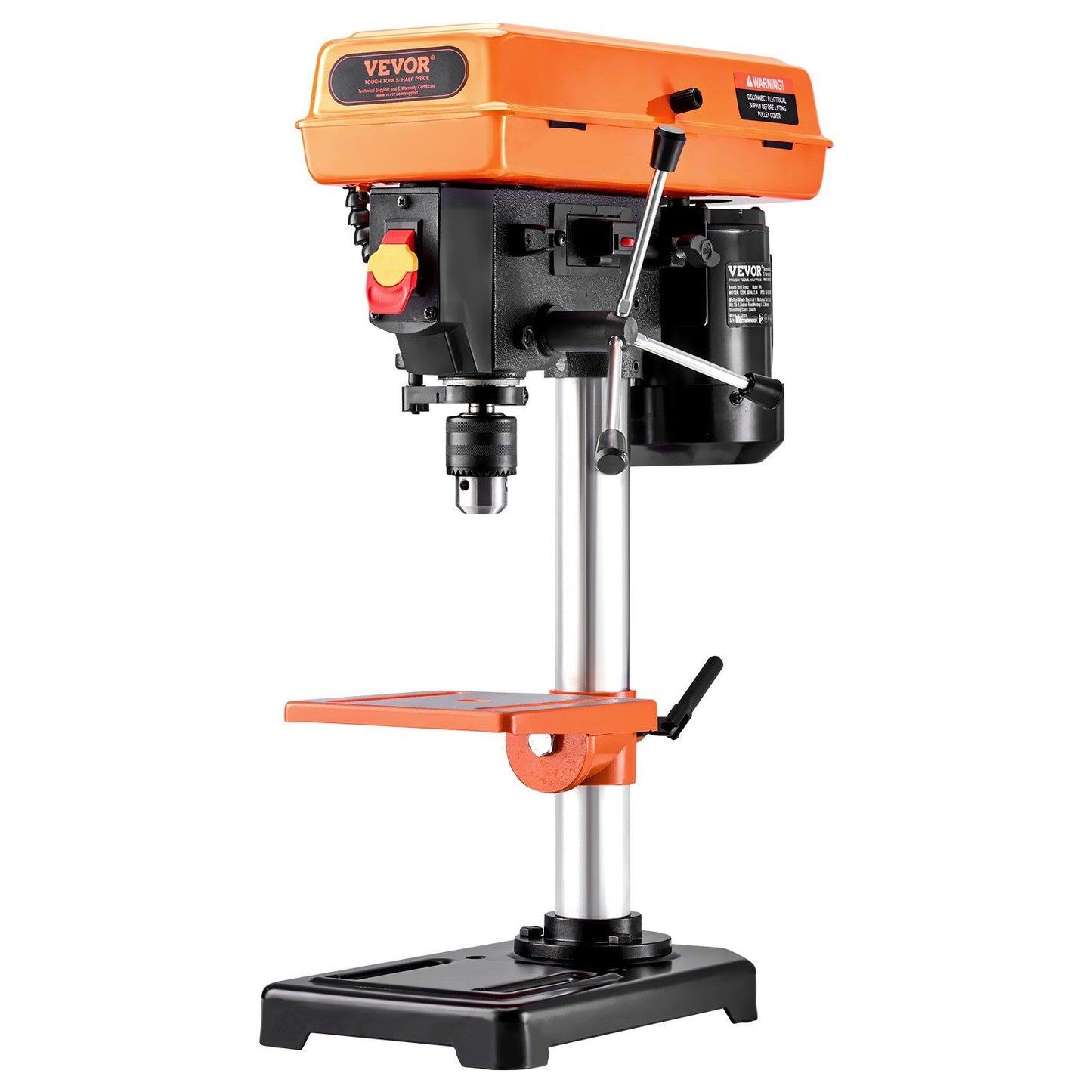 8 in Benchtop Drill Press Tabletop Drilling Machine 750-3200RPM Adjustable