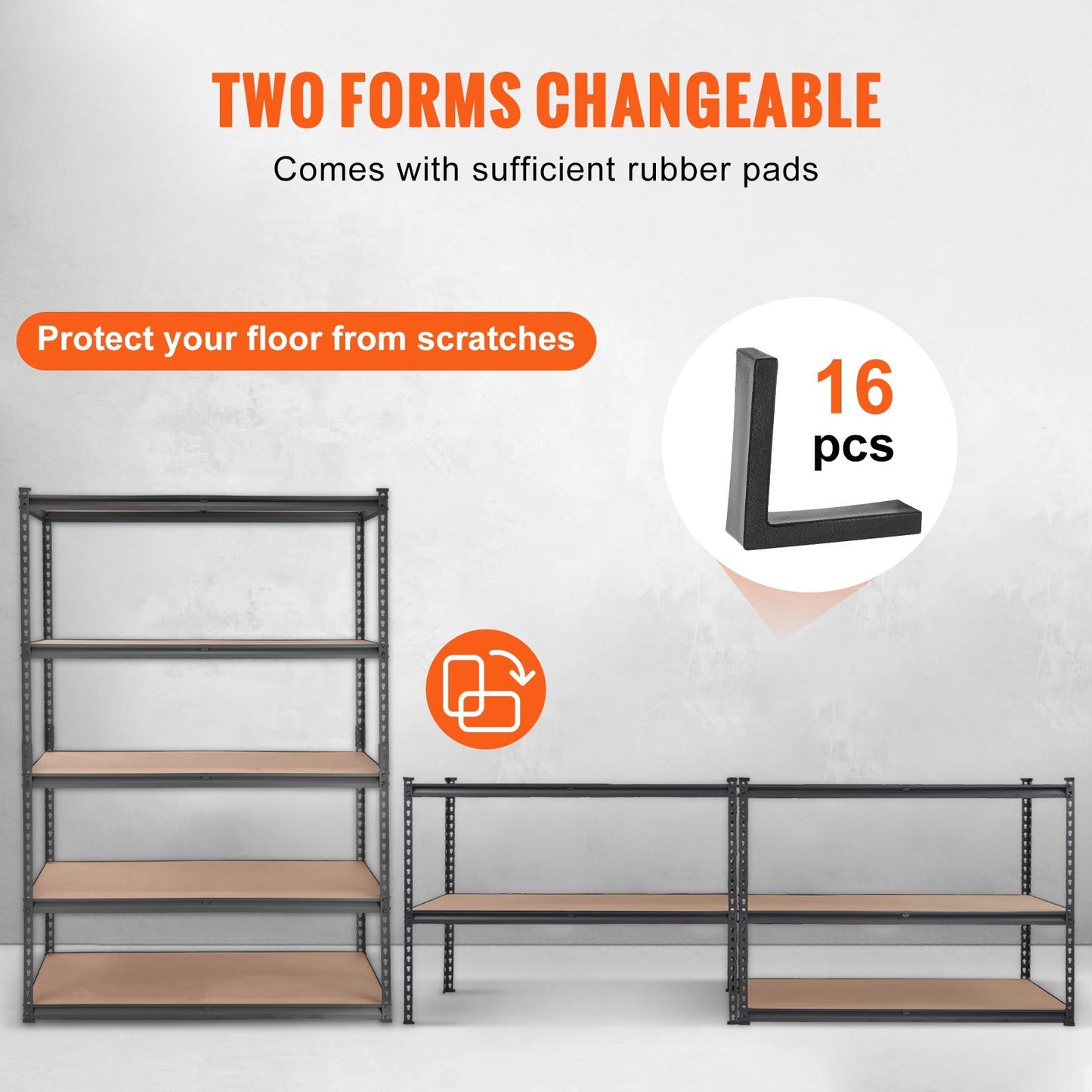 Storage Shelving Unit/ 5-Tier Adjustable/ 2000 lbs Capacity