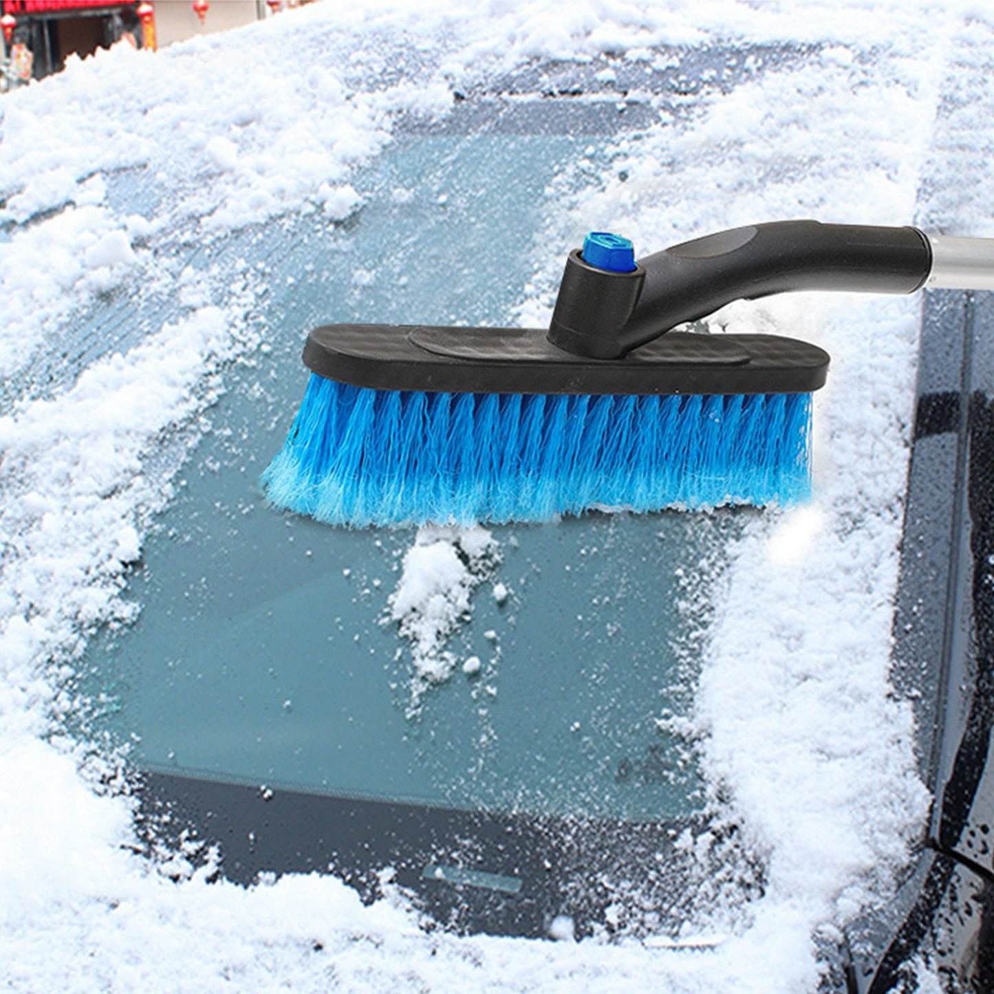 3 In 1 Windshield Ice Scraper Extendable Car Snow Removal Tool