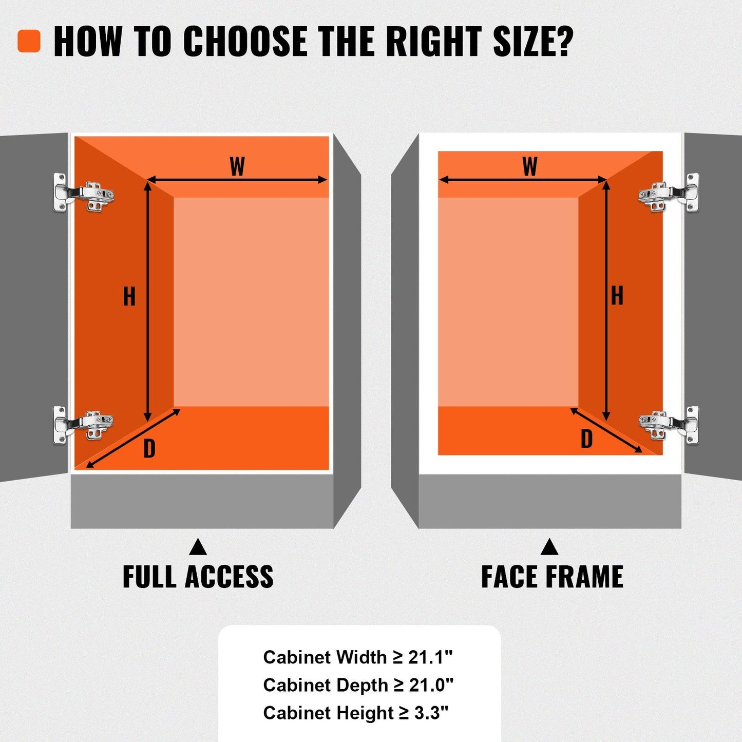 20"W x 21"D Pull Out Cabinet Organizer
